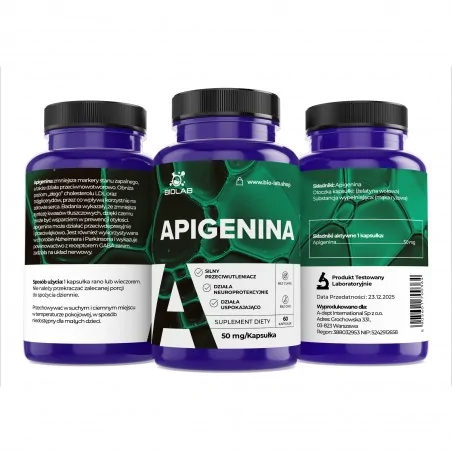 Apigenin 50 mg, 60 kapsulas