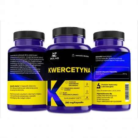 Quercetin 250 mg, 60 kapszula