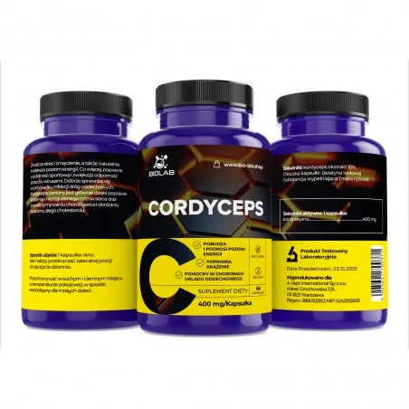 Cordyceps 400 mg, 60 kapslí