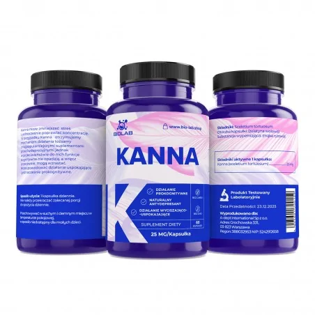 Kanna 25 mg, 60 cápsulas