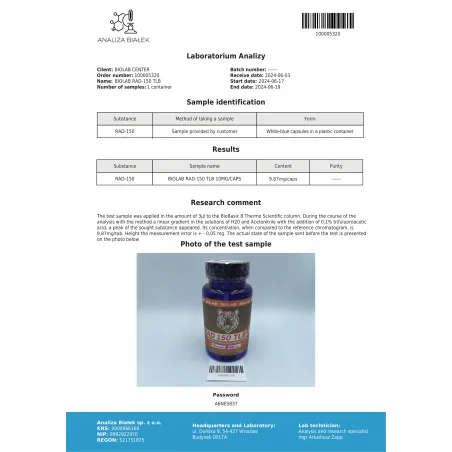 RAD 150 TLB 10 mg, 60 capsules