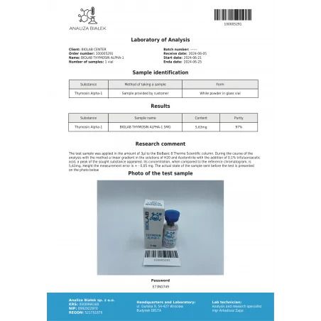 Timozīns alfa-1 5 mg