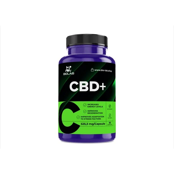 CBD+ 525.3 mg, 60 kapsulas