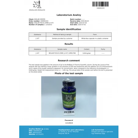 Focus Zone (J-147 ) 10 mg, 60 Kapseln
