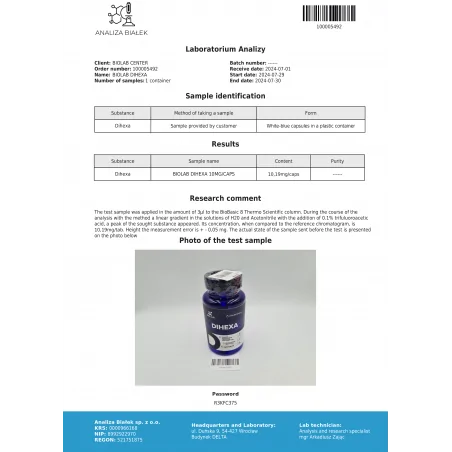 Dihexa 10 mg, 30 kapslí