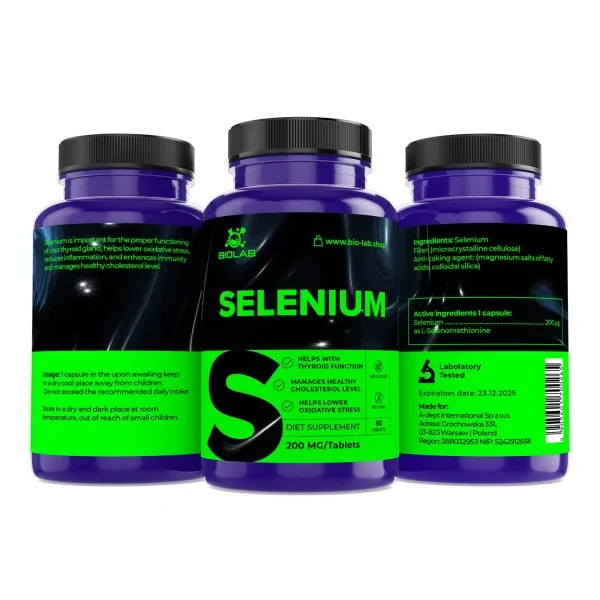 Seleniu 200 mcg, 60 comprimate