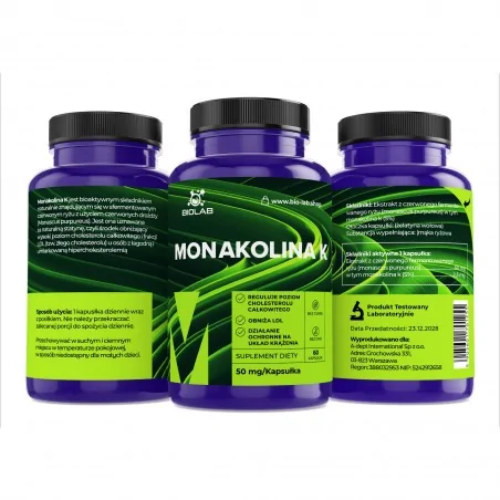 Monacolin K 50 mg, 60 kapszula