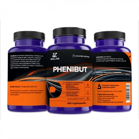 Fenibut 500 mg, kapsułki 60 szt.