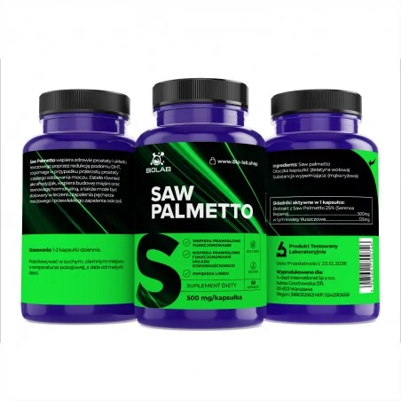 Saw palmetto 500 mg, 60 kapslí