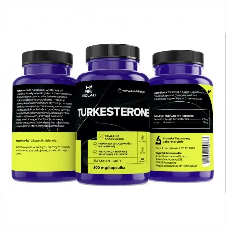 Turkesterone 500 mg, 60 kapslar