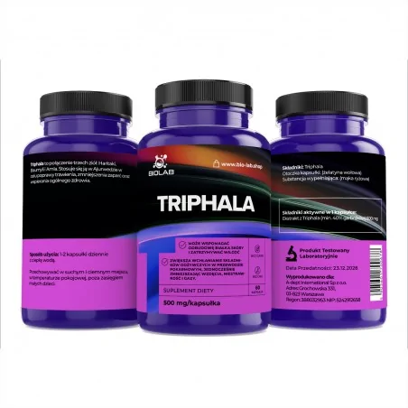 Triphala 500 mg, 60 kapslar
