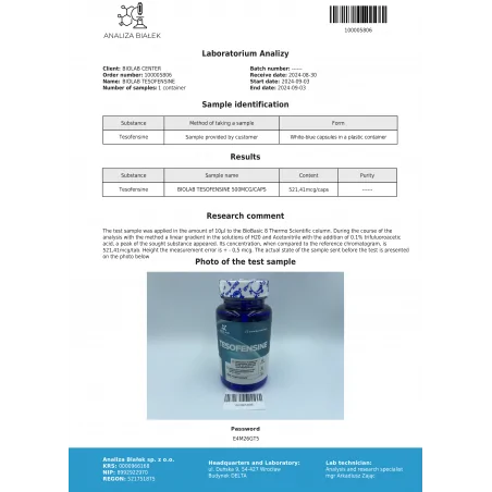 Tesofensina 500 mcg, 30 capsule