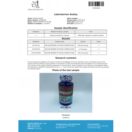 Inferno Fat Blaze (SLU-PP-332) 5300 mcg, 30 kapsulas