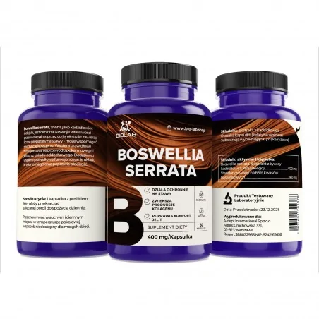 Boswellia serrata 400 mg, 60 kapszula