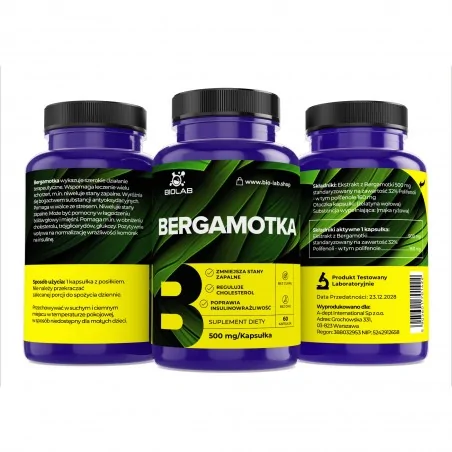 Bergamot 500 mg, 60 kapslí