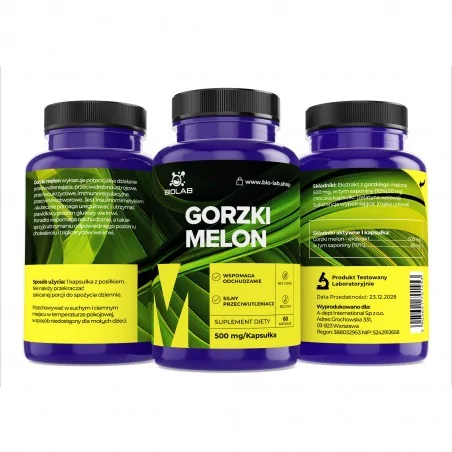 Melon amer 10 % saponines 500 mg, 60 capsules