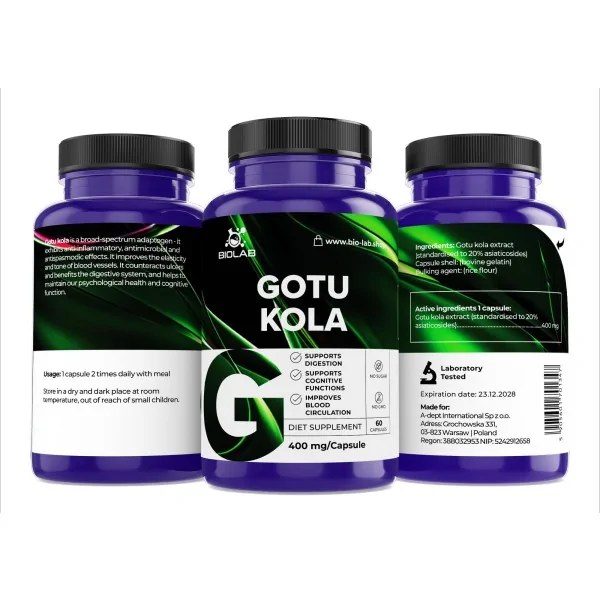 Gotu Kola 400 mg, 60 Kapseln