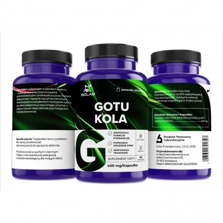 Gotu kola 400 mg, 60 capsule