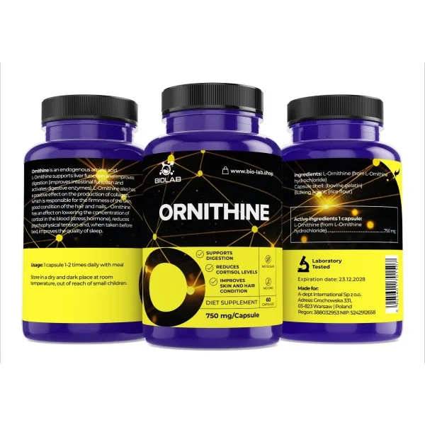 Ornithin 750 mg, 60 Kapseln