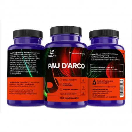 Pau d'arco 500 mg, 60 capsule