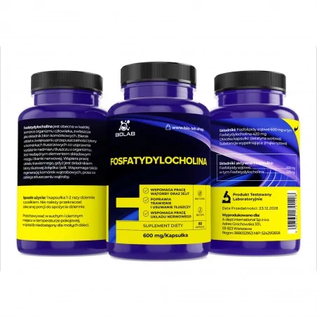 Foszfatidil-kolin 600 mg, 60 kapszula