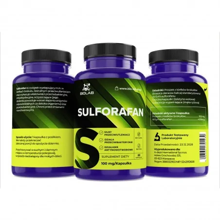 Sulforafano estandarizado mín. 0.4 % 100 mg, 60 cápsulas