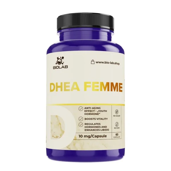 DHEA femme 10 mg, 60 kapsulas