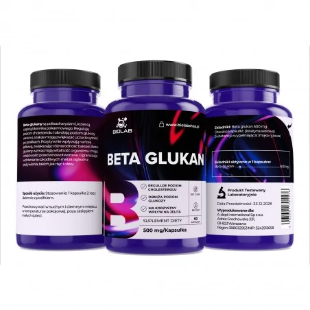 Beta-glucan 500 mg, 60 capsules