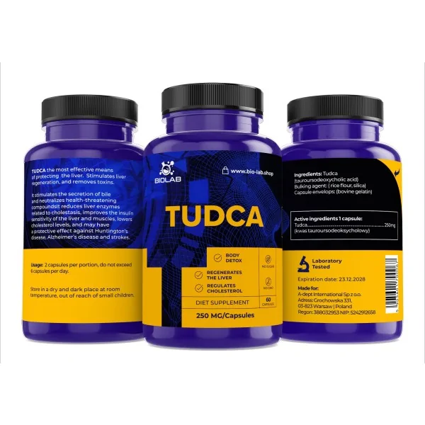 Tudca 250 mg, 60 cápsulas