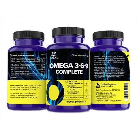 Omega 3-6-9 1000 mg, 60 kapszula
