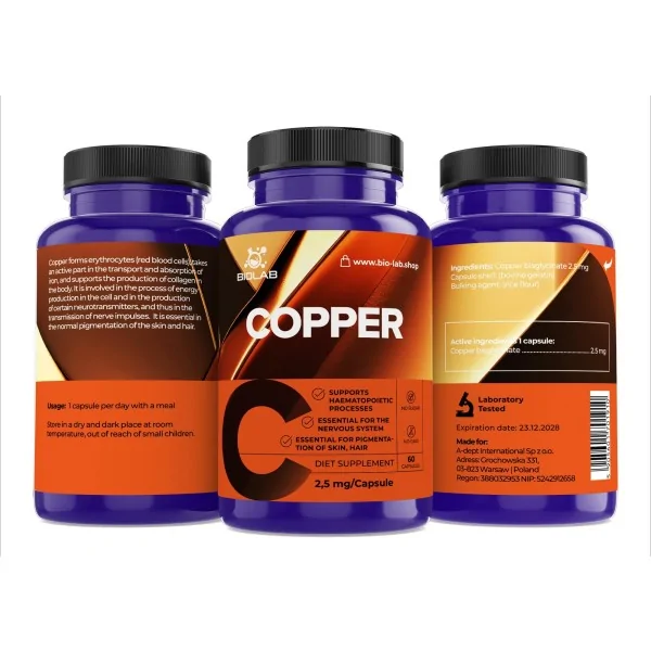 Kupfer 2.5 mg, 60 Kapseln