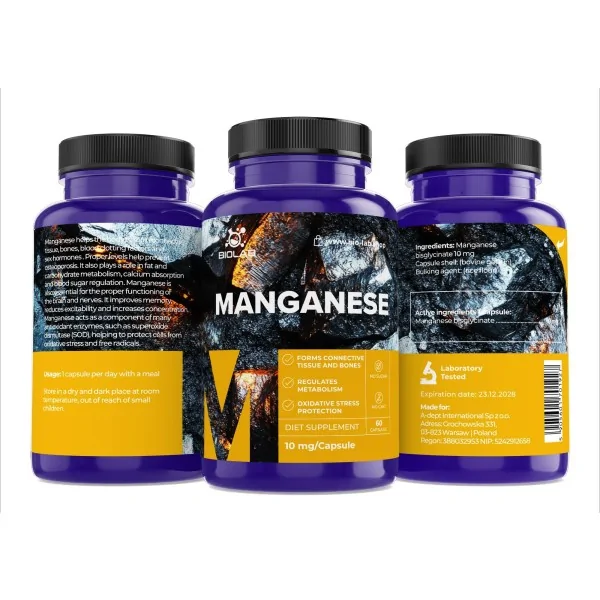 Mangan 10 mg, kapsułki 60 szt.