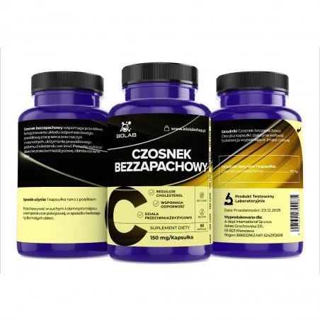 Czosnek bezzapachowy 150 mg, kapsułki 60 szt.