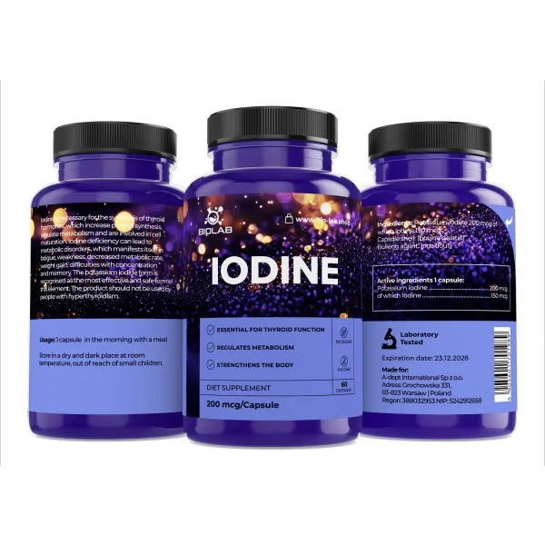 Iode 200 mcg, 60 capsules