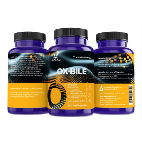 Bilă de vită 500 mg, 60 capsule