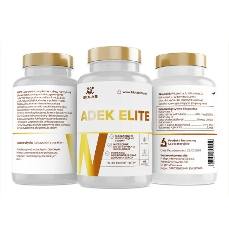 ADEK Elite Vitaminkomplex, 60 Kapseln