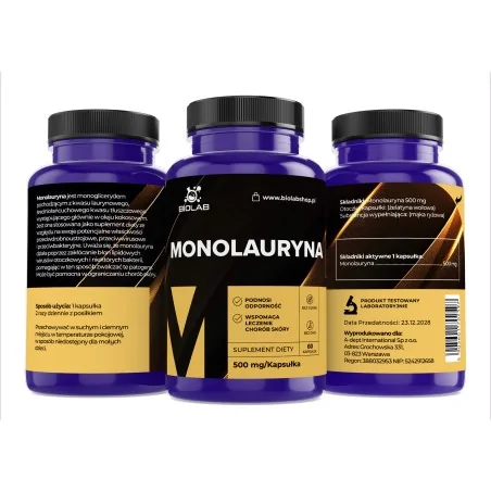 Monolaurin 500 mg, 60 kapslí