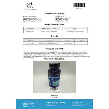 Metilēnzils 20 mg, 60 kapsulas