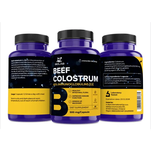 Colostrum bovine 60% IgG...