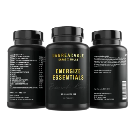 Energize Essentials, UNBREAKABLE Karaś x Biolab, 60 kapslar