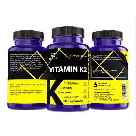 Witamina K2 MK-7 100 mcg, kapsułki 60 szt.