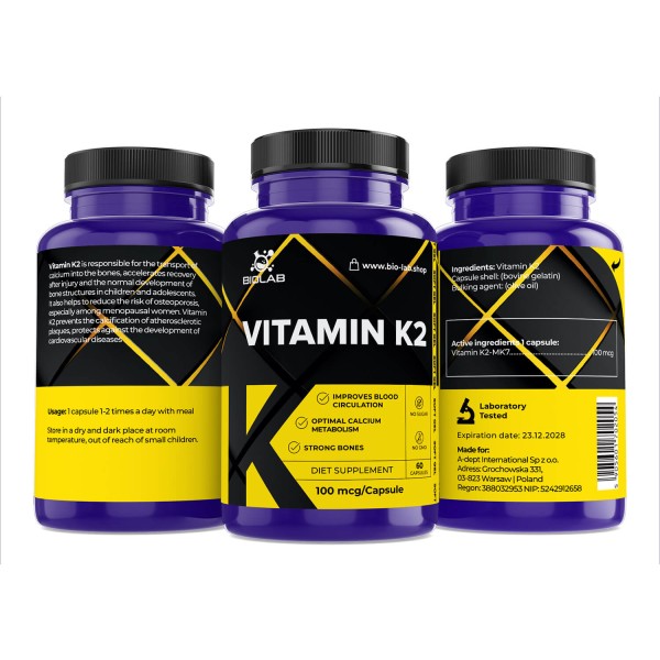 Witamina K2 MK-7 100 mcg,...