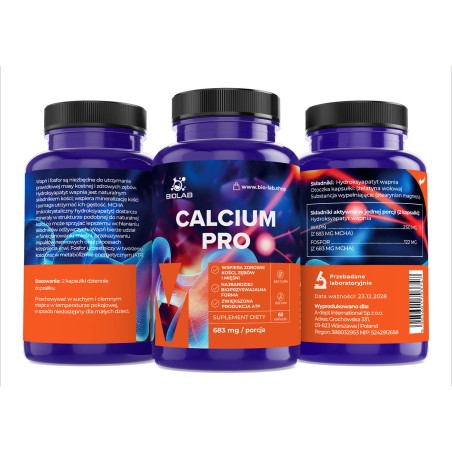 Calcium Pro, hidroxiapatita de calcio 683 mg, 60 cápsulas