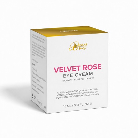 Velvet Rose Eye Cream, crème pour le contour des yeux à l'huile de rose musquée et à la Tremella fuciformis, 15 ml
