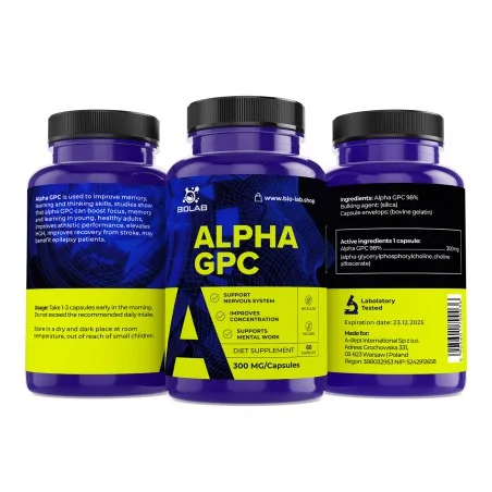 Alpha GPC 300 mg, 60 Kapseln