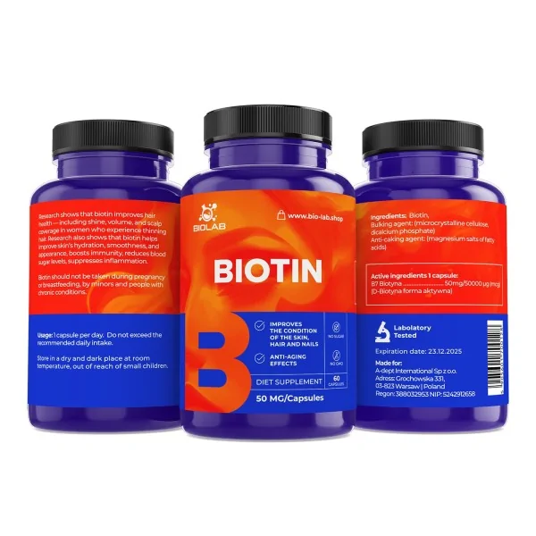Biotina 50 mg, 60 capsule