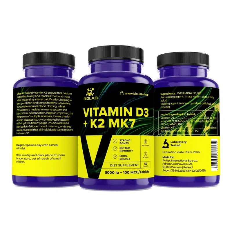 Vitamin D3 K2 Mk7 Uk 6394