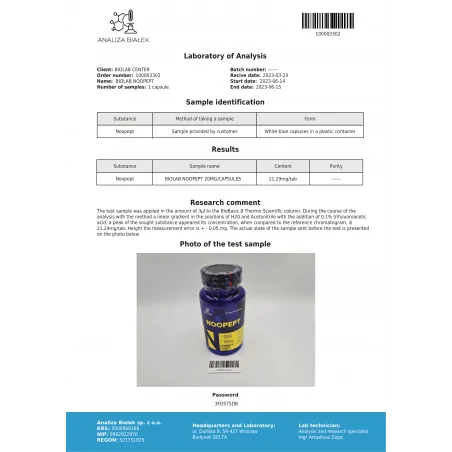 Noopept 20 mg, 60 kapslí