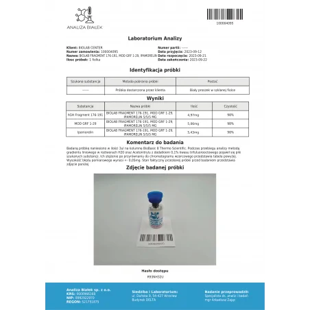 A 176-191-es töredék + MOD GRF 1-29 + Ipamorelin mix 5/5/5 mg