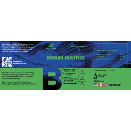 Brain Matrix mix 350 mg, 30 kapslí